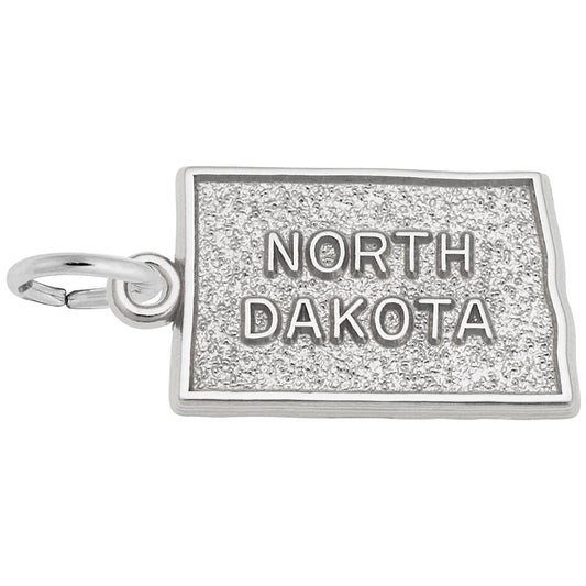 North Dakota Map Charm - Travel Souvenir Jewelry for Adventurers 3615