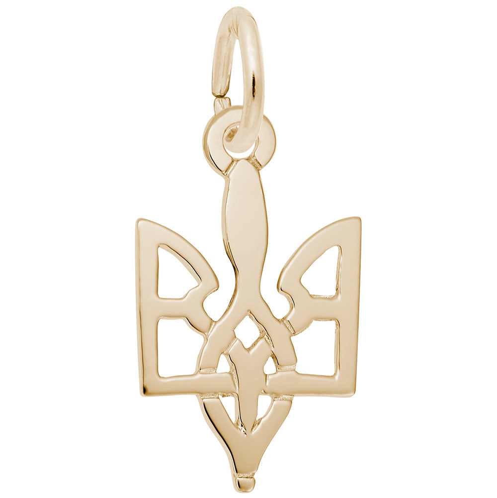 Ukrainian Trident Charm - Symbol of Strength & Heritage Jewelry 3617