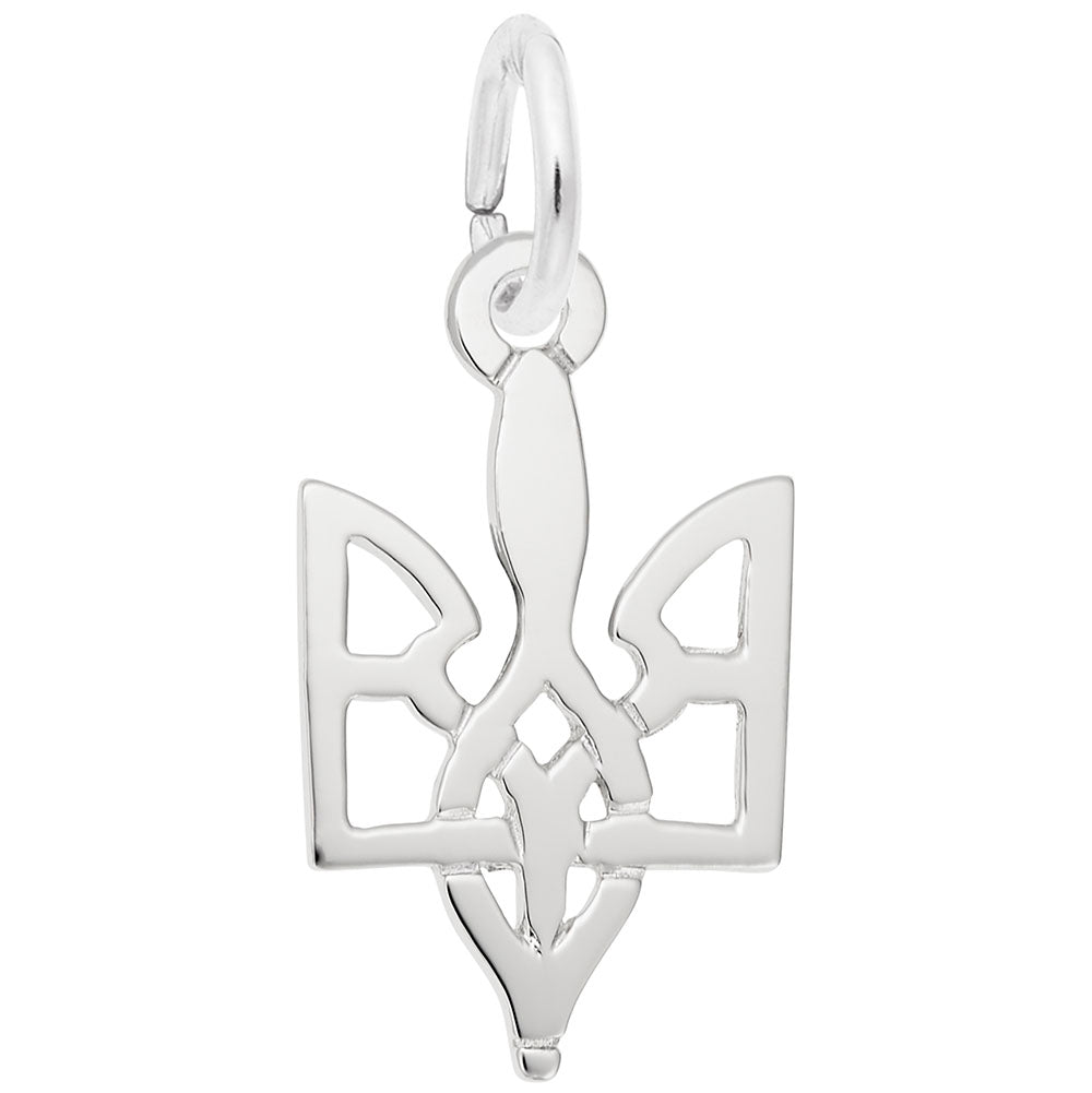 Ukrainian Trident Charm - Symbol of Strength & Heritage Jewelry 3617