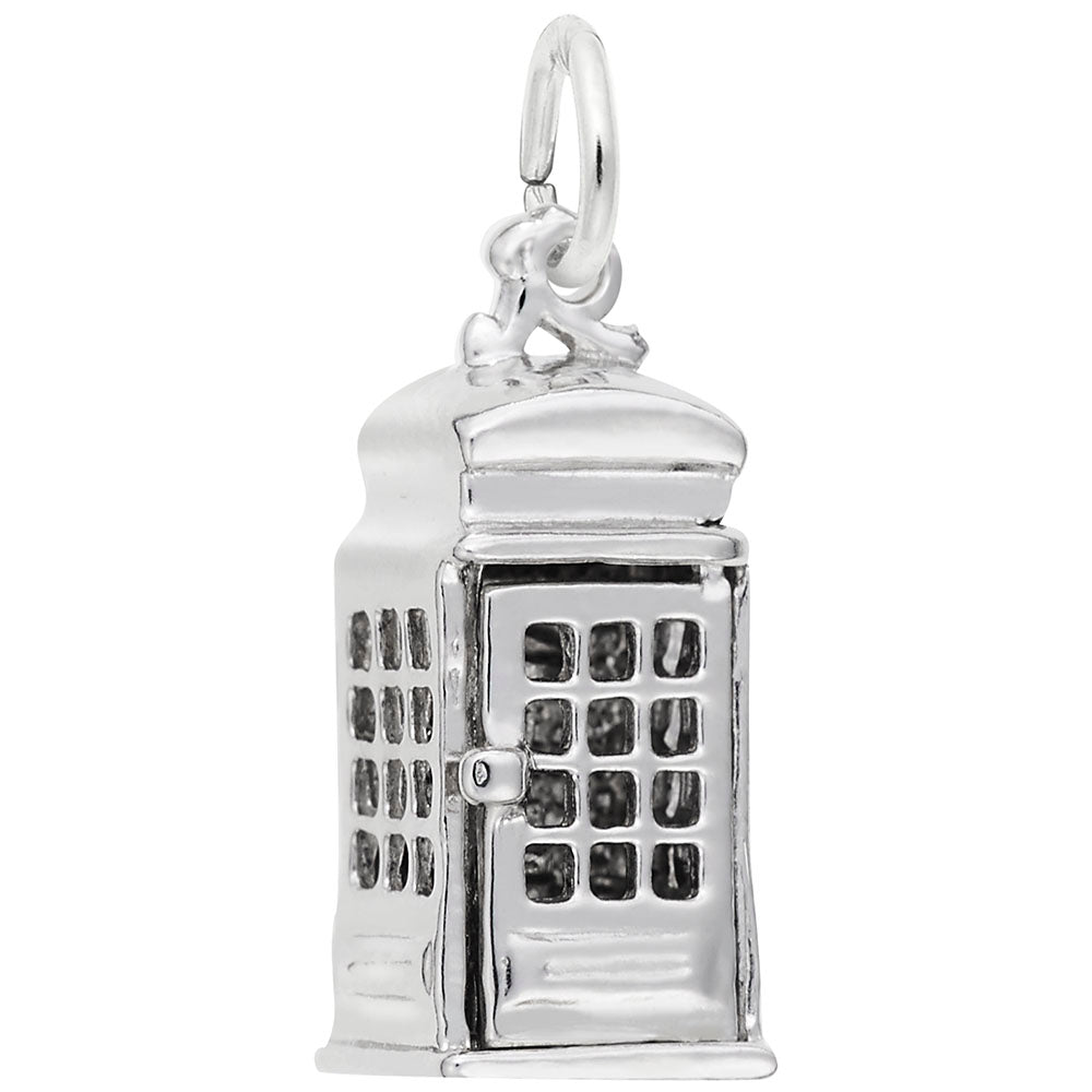 London Phone Booth Charm - Travel Souvenir Jewelry for Collectors 3620