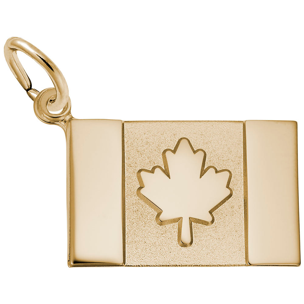 Canadian Flag Charm - Travel Souvenir Jewelry for Adventurers 3626