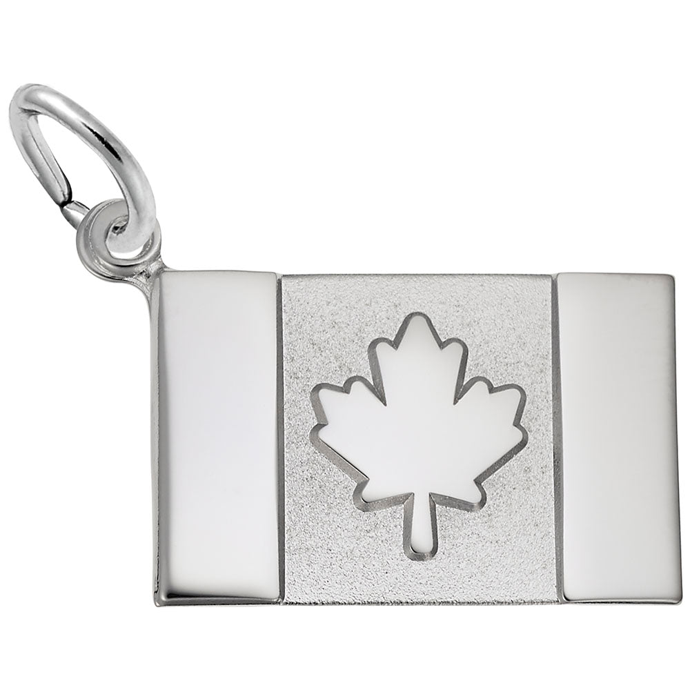 Canadian Flag Charm - Travel Souvenir Jewelry for Adventurers 3626