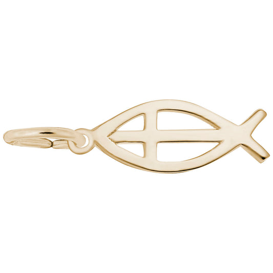 Ichthus Faith Charm - Symbol of Belief & Spiritual Connection 3634
