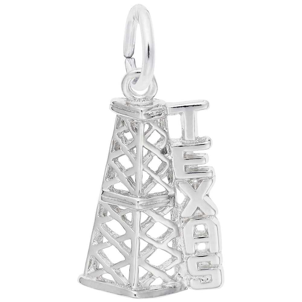 Texas Oil Rig Charm - Unique Travel Souvenir for Texas Lovers 3651