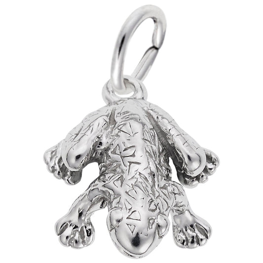 Wood Frog Charm for Garden Decor - Nature-Inspired Accessory 3667