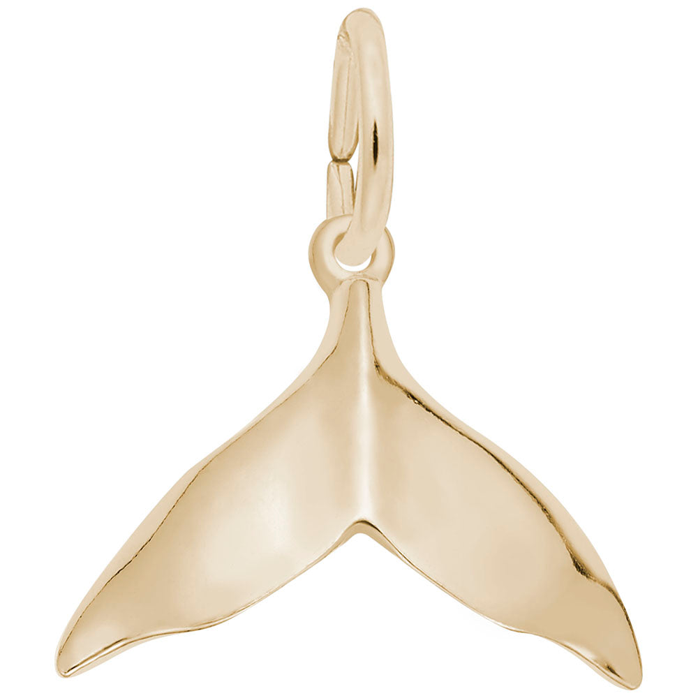 Humpback Whale Tail Charm - Nautical Sea Life Jewelry Accessory 3684