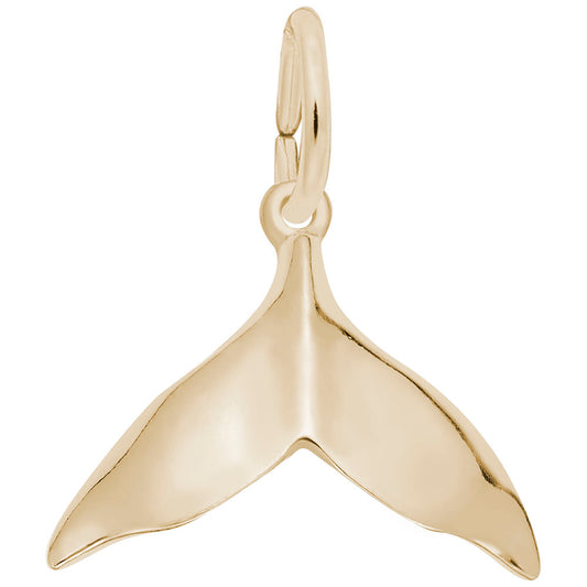 Humpback Whale Tail Charm - Nautical Sea Life Jewelry Accessory 3684