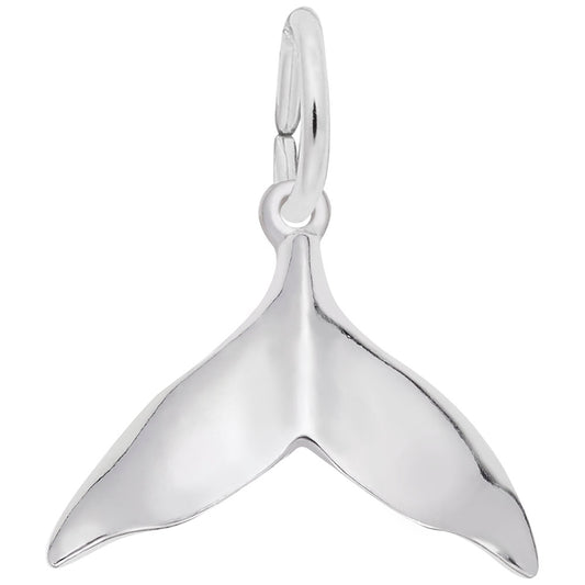 Humpback Whale Tail Charm - Nautical Sea Life Jewelry Accessory 3684