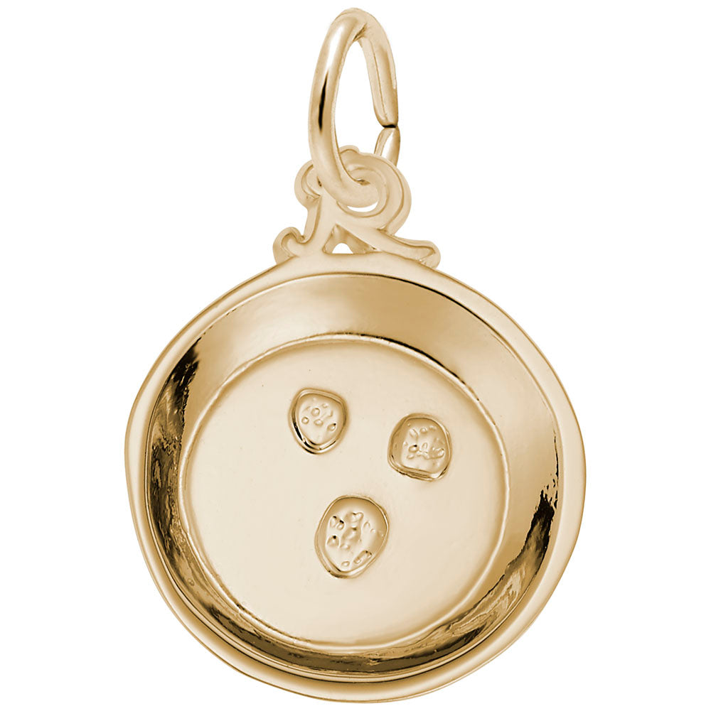 California Gold Pan Charm - Travel Jewelry for Adventure Lovers 3692