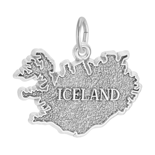 Iceland Map Charm