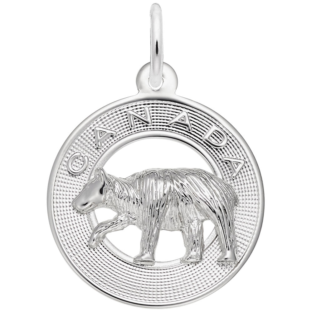 Canada Bear Ring Charm - Adorable Animal Jewelry for Pet Lovers 3702