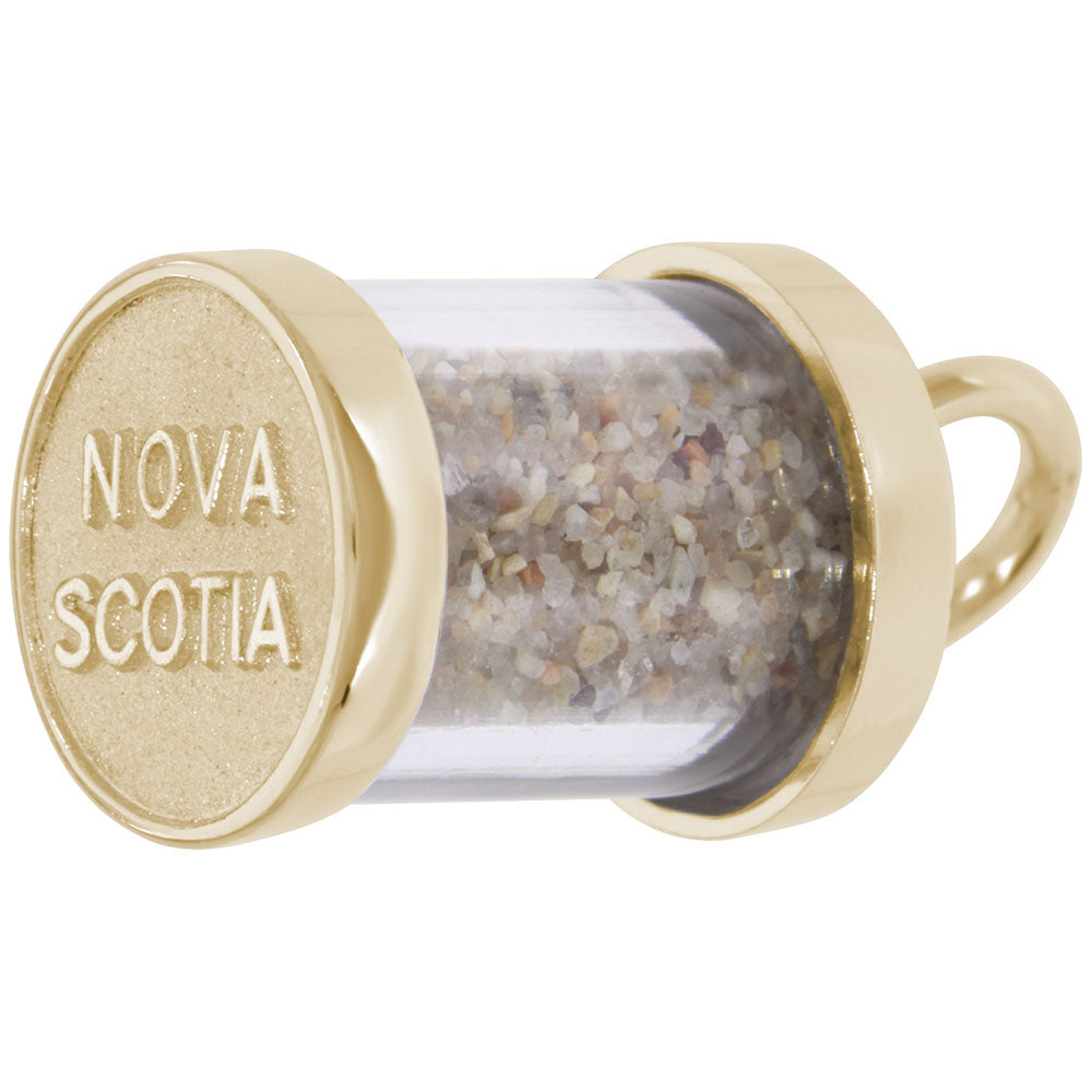 Nova Scotia Sand Capsule Pendant Charm for Travel Lovers 3704