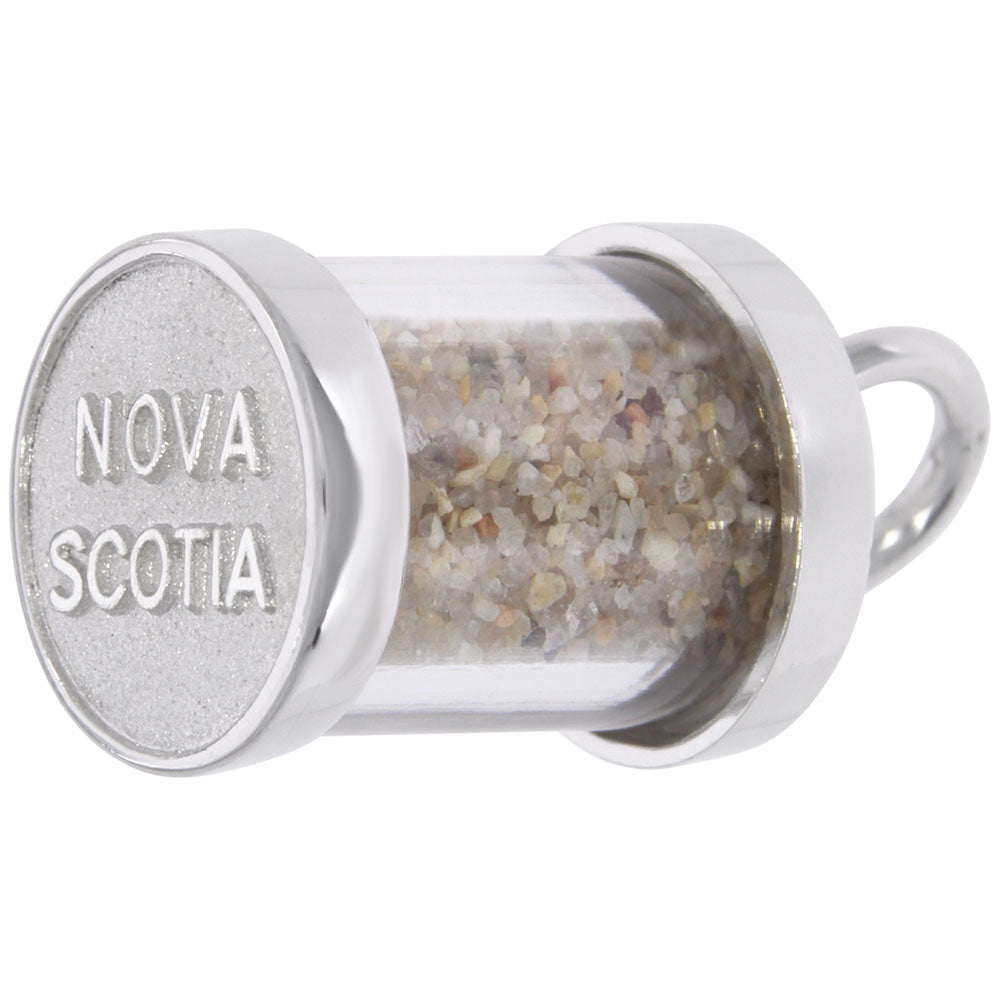 Nova Scotia Sand Capsule Pendant Charm for Travel Lovers 3704