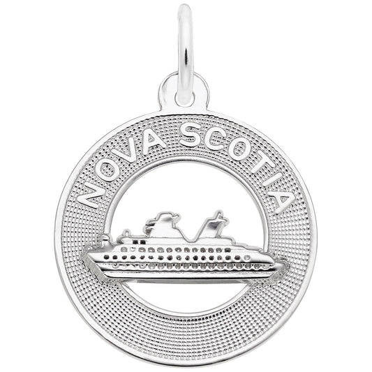 Nova Scotia Cruise Ship Ring Charm - Travel Jewelry Keepsake 3709