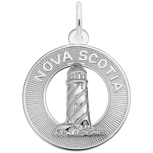Nova Scotia Lighthouse Ring Charm - Nautical Jewelry Accessory 3711