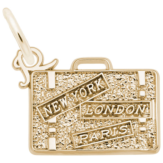 Travel Suitcase Charm - Great Britain Souvenir Jewelry Gift 3714
