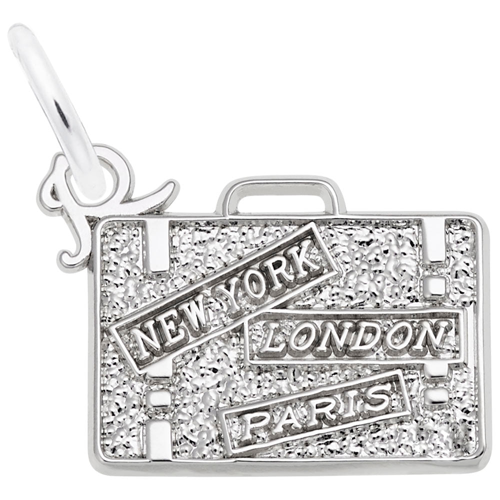 Travel Suitcase Charm - Great Britain Souvenir Jewelry Gift 3714
