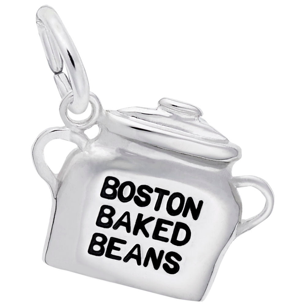 Boston Baked Beans Charm - Unique Travel Souvenir Jewelry 3715
