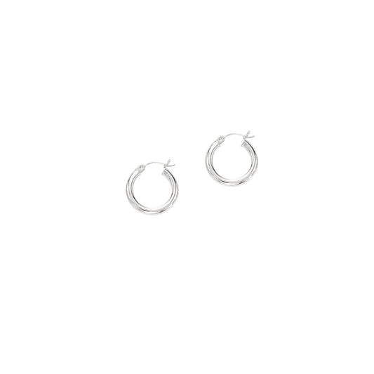 Royal Chain 10K Gold 2x15mm Hoop Earring 372ER
