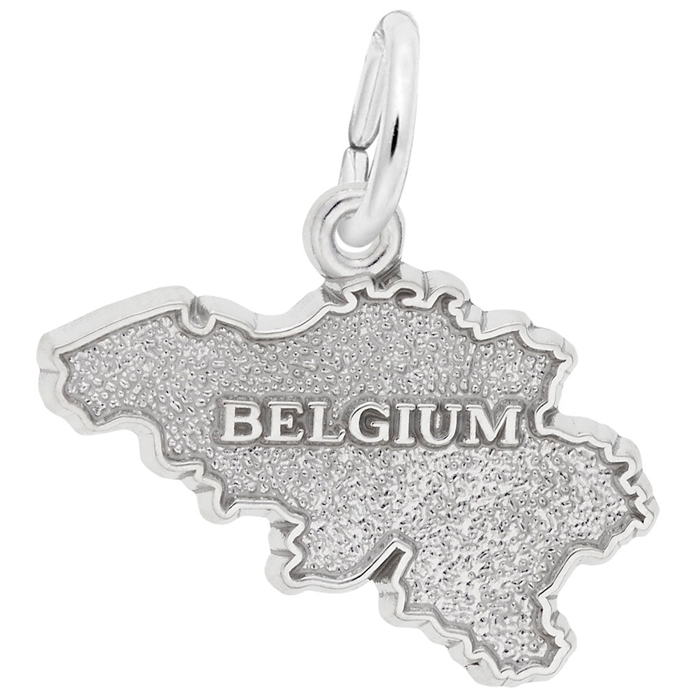 Belgium Map Charm - Travel Souvenir Jewelry for Adventurers 3742