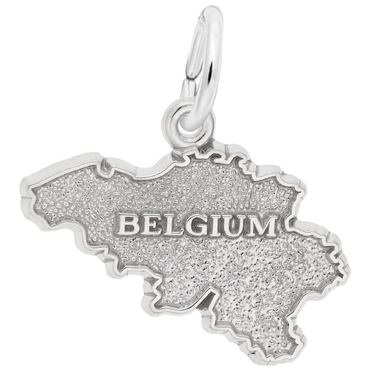 Belgium Map Charm - Travel Souvenir Jewelry for Adventurers 3742