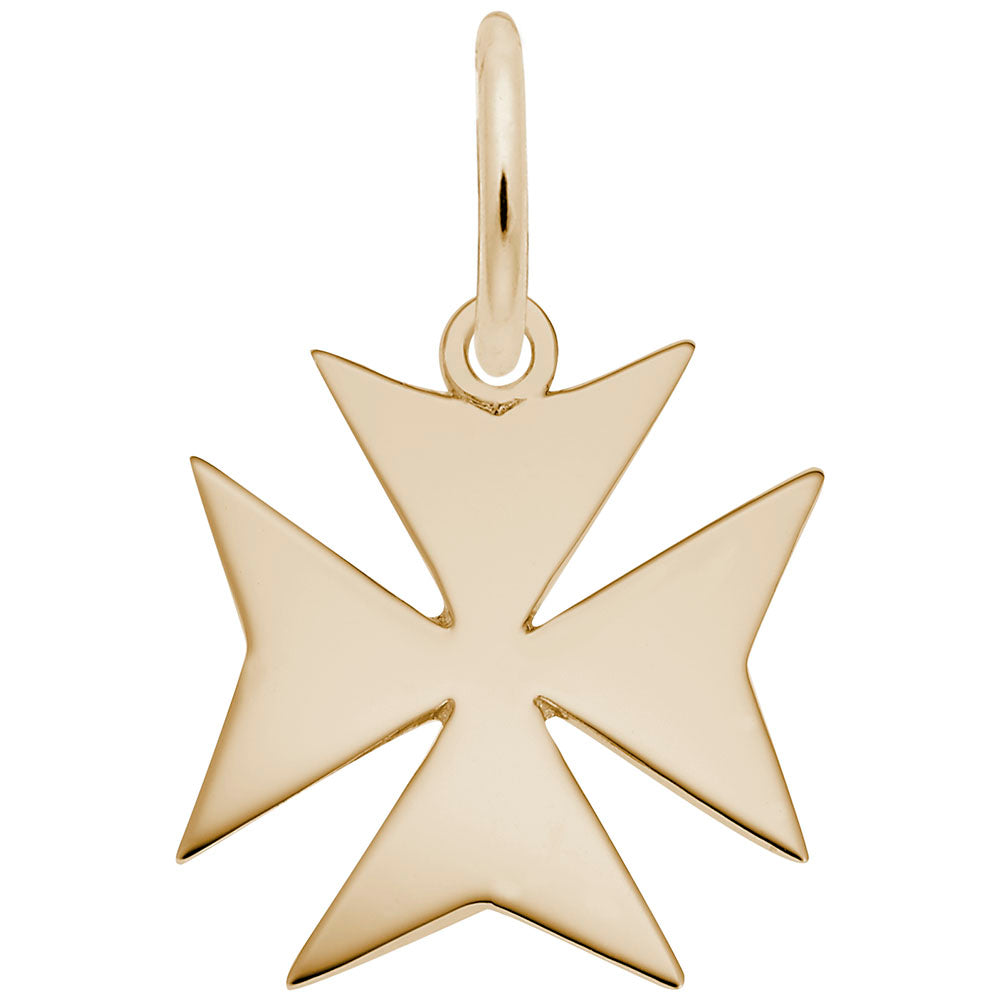 Elegant Maltese Cross Charm for Bracelets and Necklaces 3767