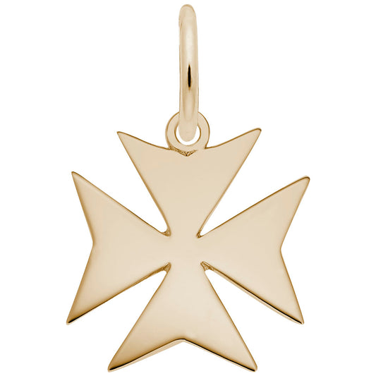 Elegant Maltese Cross Charm for Bracelets and Necklaces 3767
