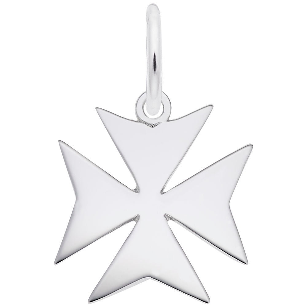 Elegant Maltese Cross Charm for Bracelets and Necklaces 3767