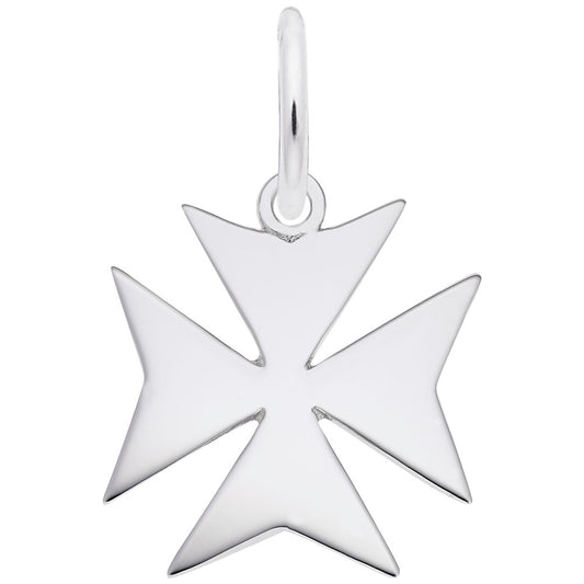 Elegant Maltese Cross Charm for Bracelets and Necklaces 3767
