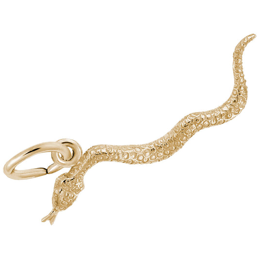 Elegant Snake Charm for Animal Lovers - Unique Zoo Jewelry Gift 3768