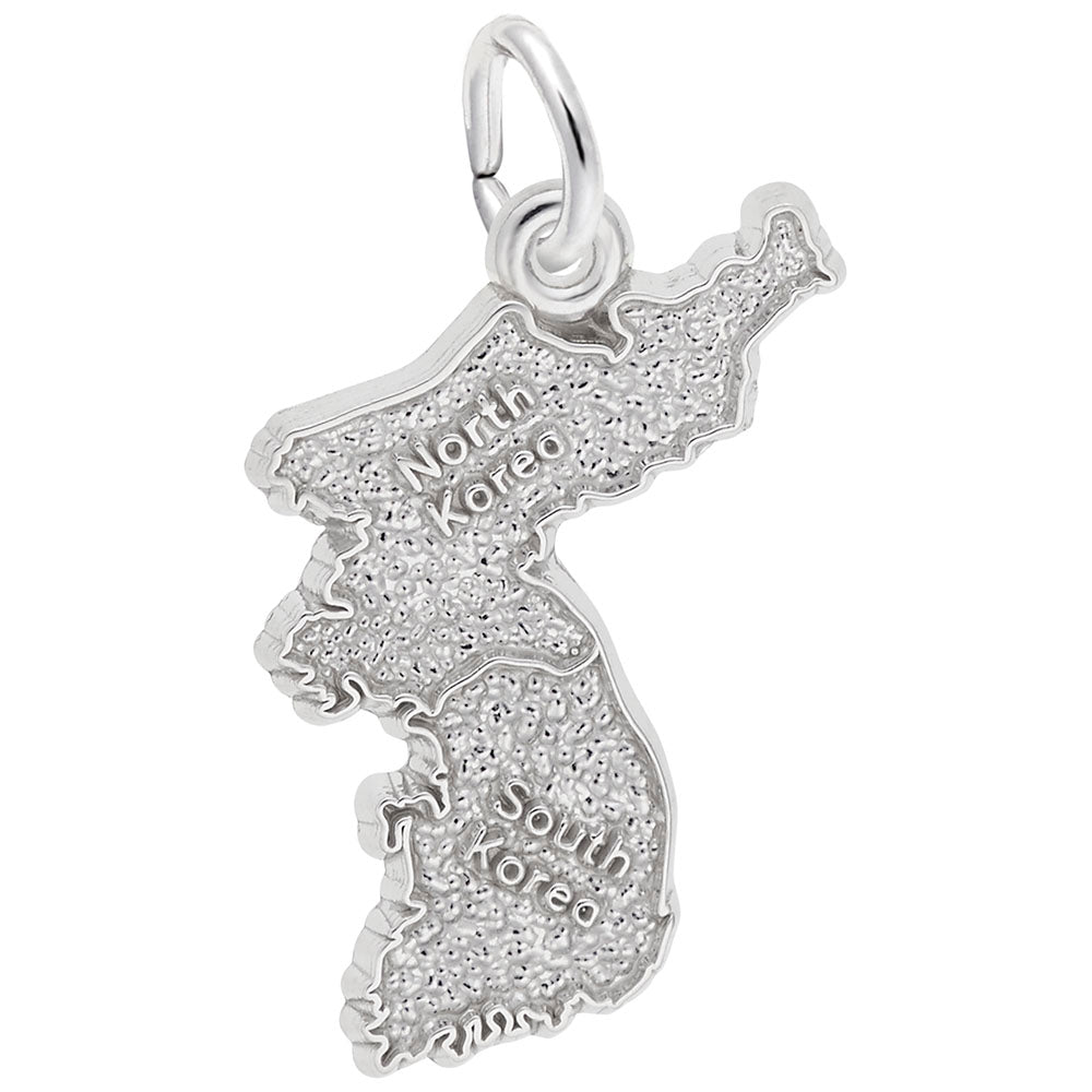 Korea Map Charm - Travel Souvenir Jewelry for Adventure Lovers 3793