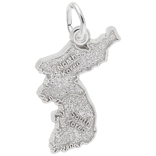 Korea Map Charm - Travel Souvenir Jewelry for Adventure Lovers 3793