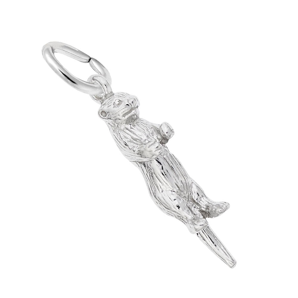 Charming Sea Otter Accent Charm for Nautical Jewelry Lovers 3799