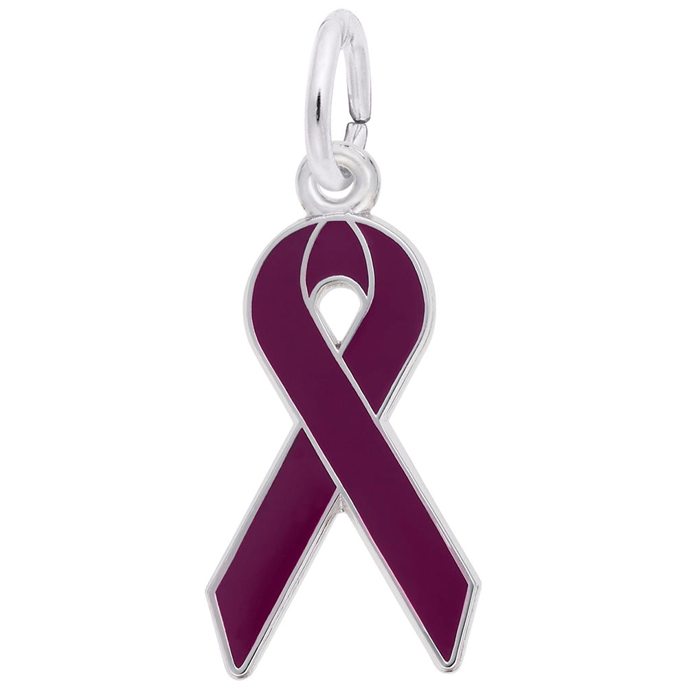 Sympathy Cancer Awareness Ribbon Charm - Love & Support Gift 3801