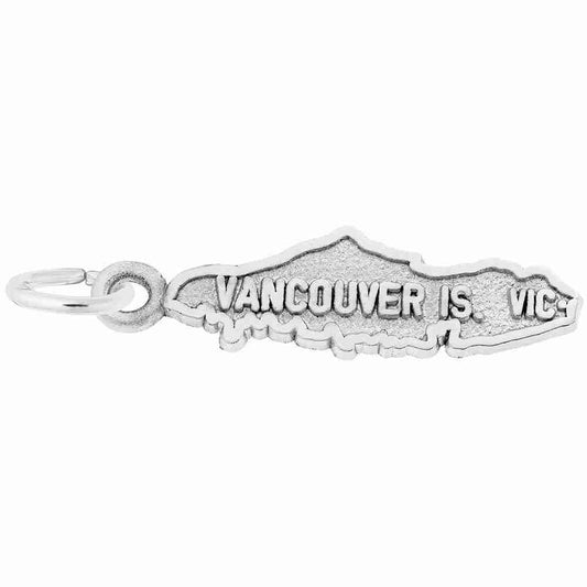Vancouver Island Map Charm - Celebrate Canadian Patriotism 3810