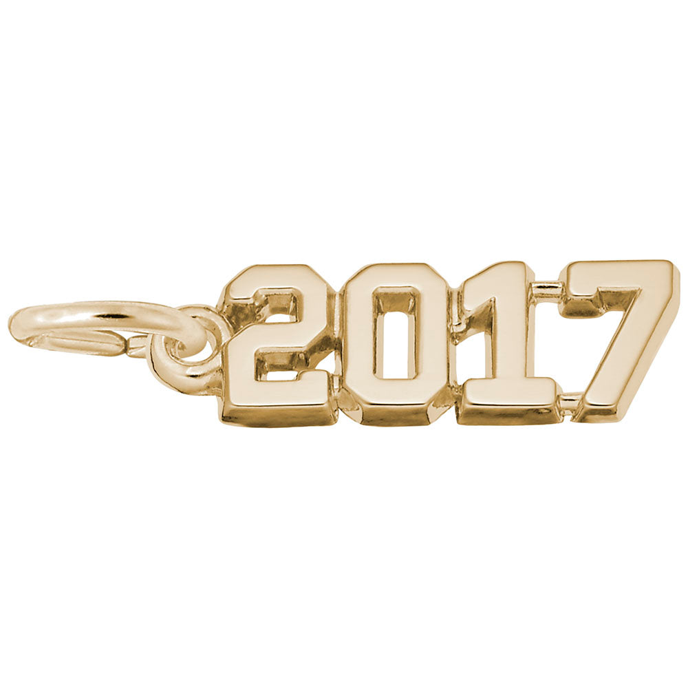 Custom 2017 Award Charm - Personalized Keepsake Jewelry Gift 3817