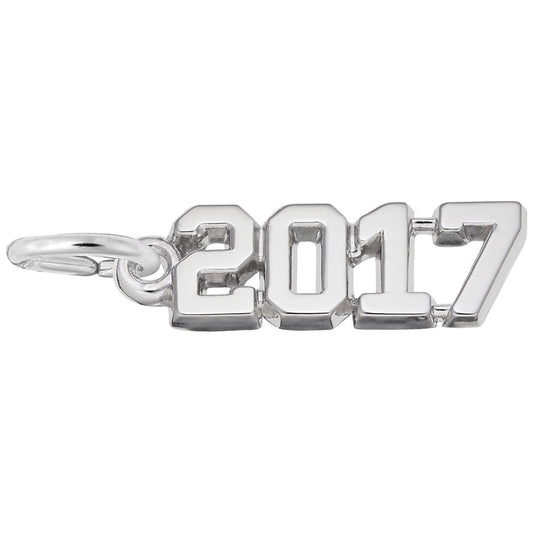Custom 2017 Award Charm - Personalized Keepsake Jewelry Gift 3817