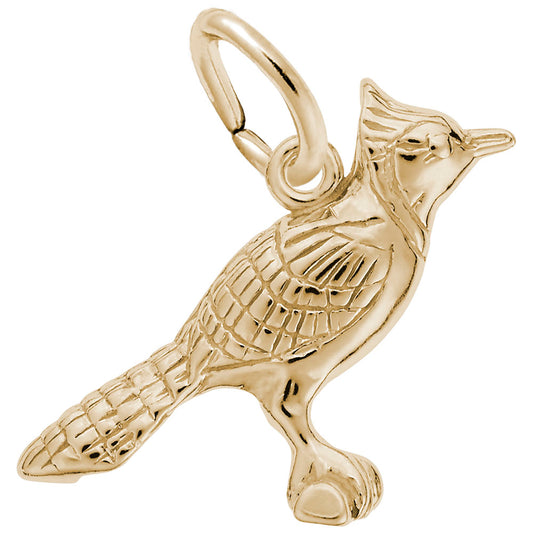 Blue Jay Charm for Pet Lovers - Elegant Bird Jewelry Accessory 3849