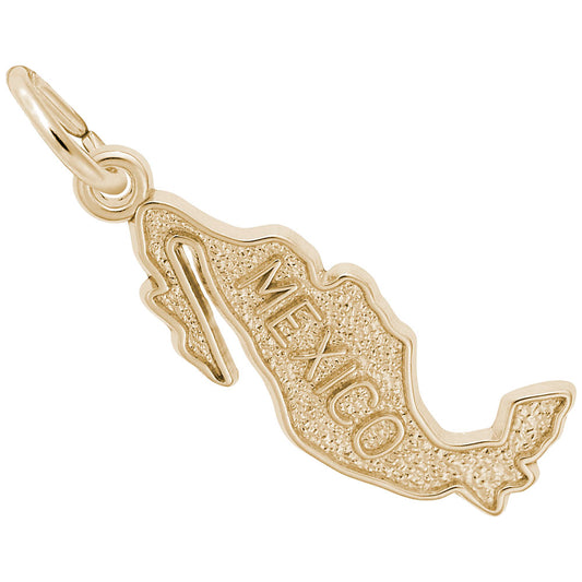 Mexico Map Charm - Travel Souvenir Jewelry for Adventurers 3850