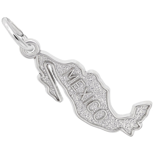 Mexico Map Charm - Travel Souvenir Jewelry for Adventurers 3850