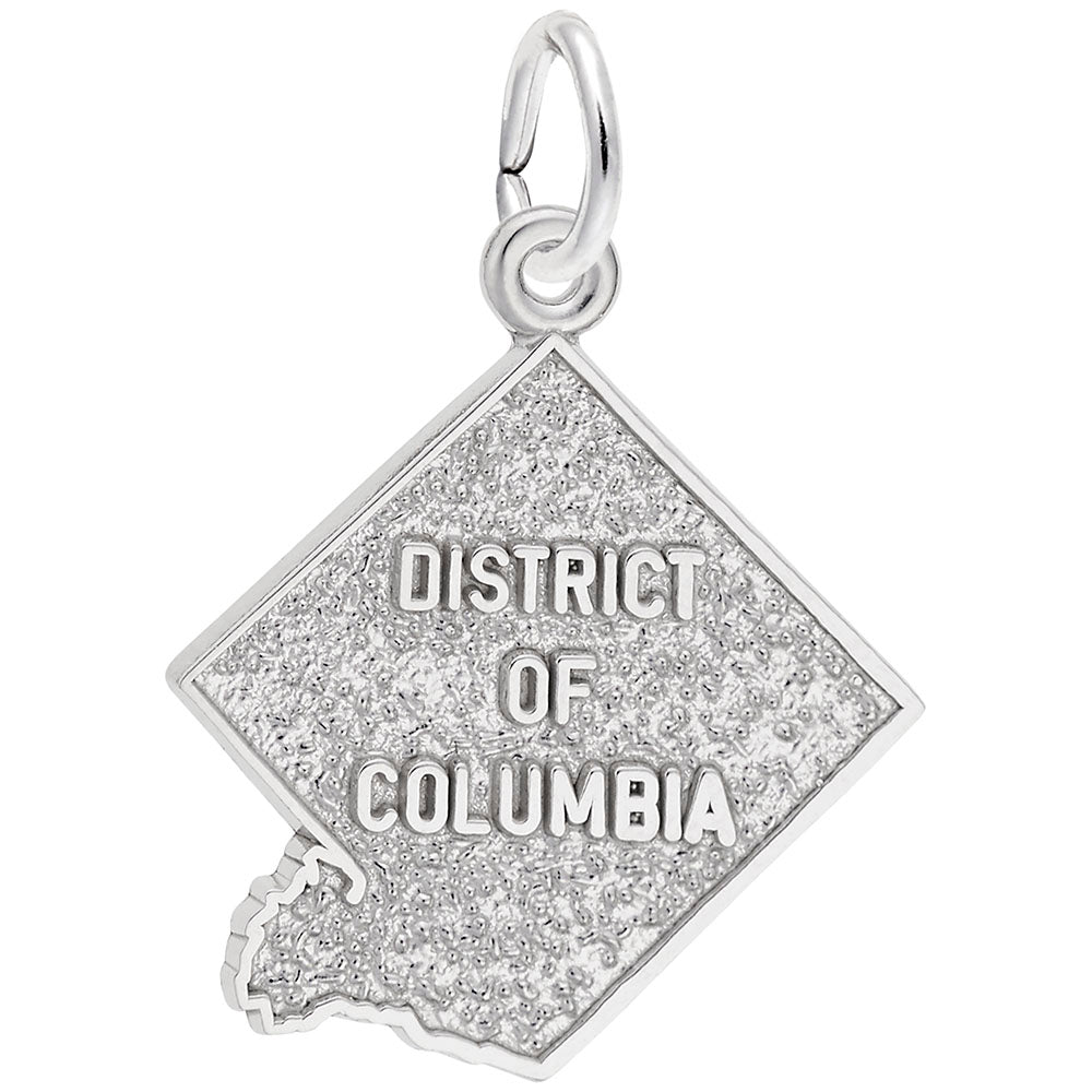 District of Columbia Map Charm - Travel Souvenir Jewelry Gift 3852