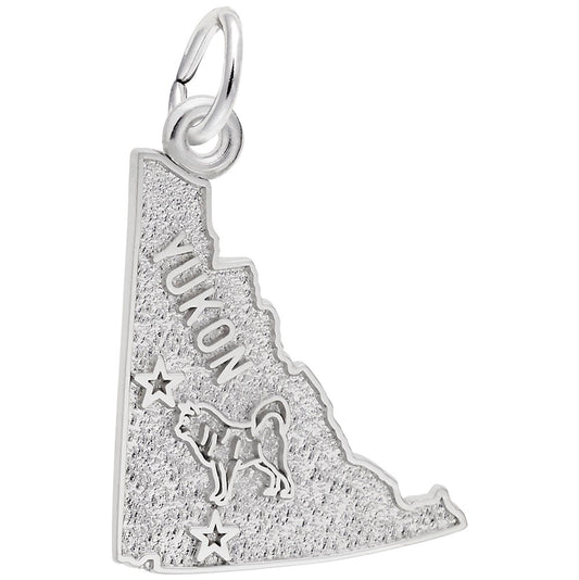 Yukon Map Charm - Travel Souvenir Jewelry for Adventurers 3853