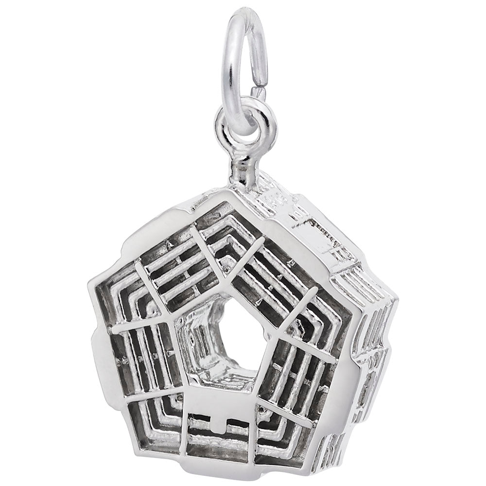 Pentagon Charm for Travel Lovers - Unique Historical Jewelry 3856