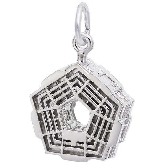 Pentagon Charm for Travel Lovers - Unique Historical Jewelry 3856