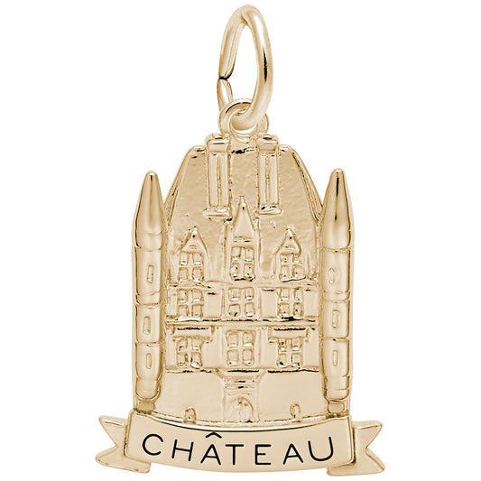 Charming French Chateau Travel Charm for Souvenir Collectors 3858