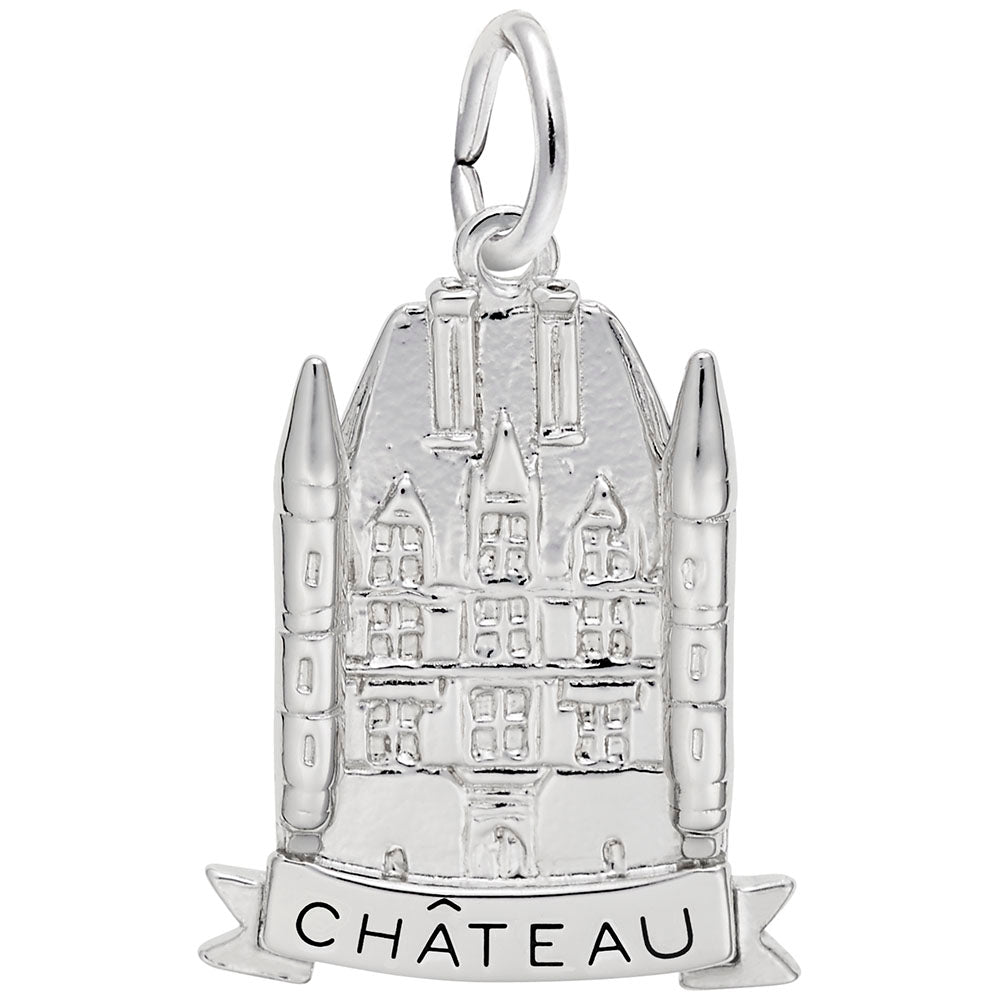 Charming French Chateau Travel Charm for Souvenir Collectors 3858