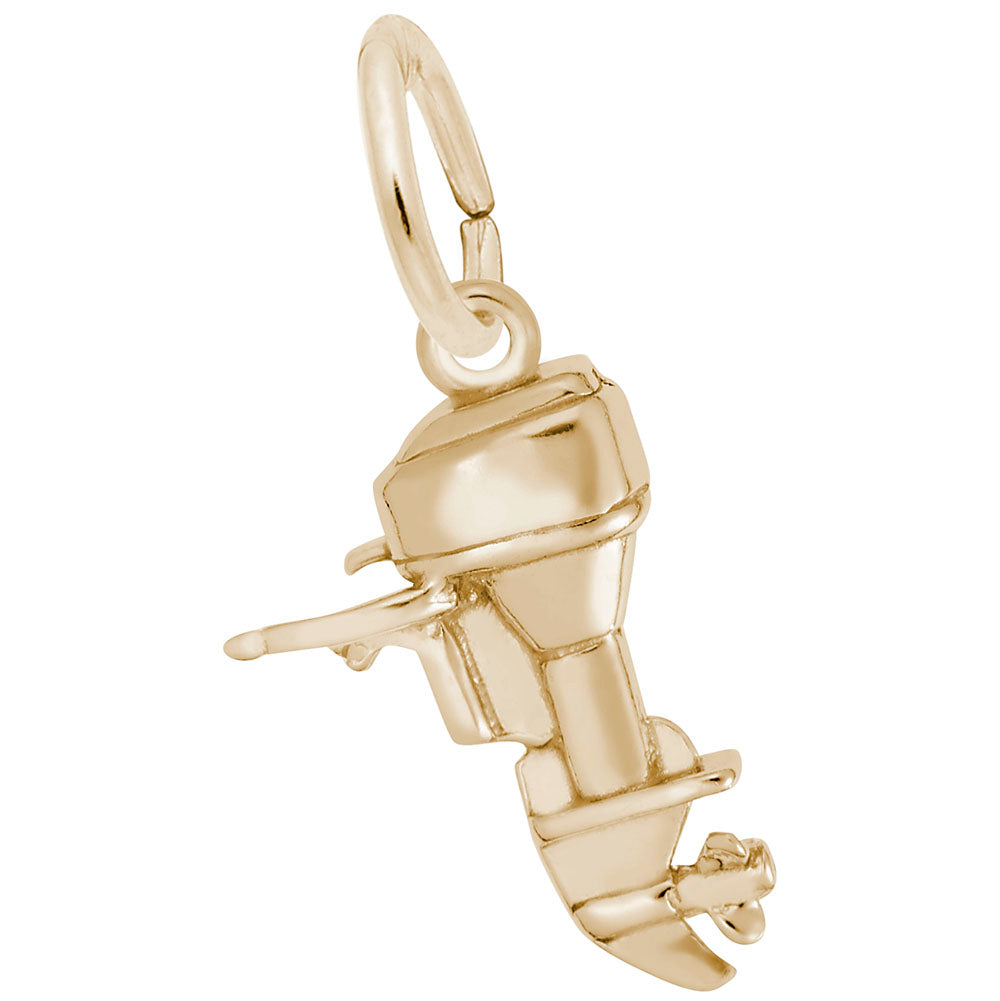 Outboard Boat Motor Charm - Nautical Jewelry for Sea Lovers 3883