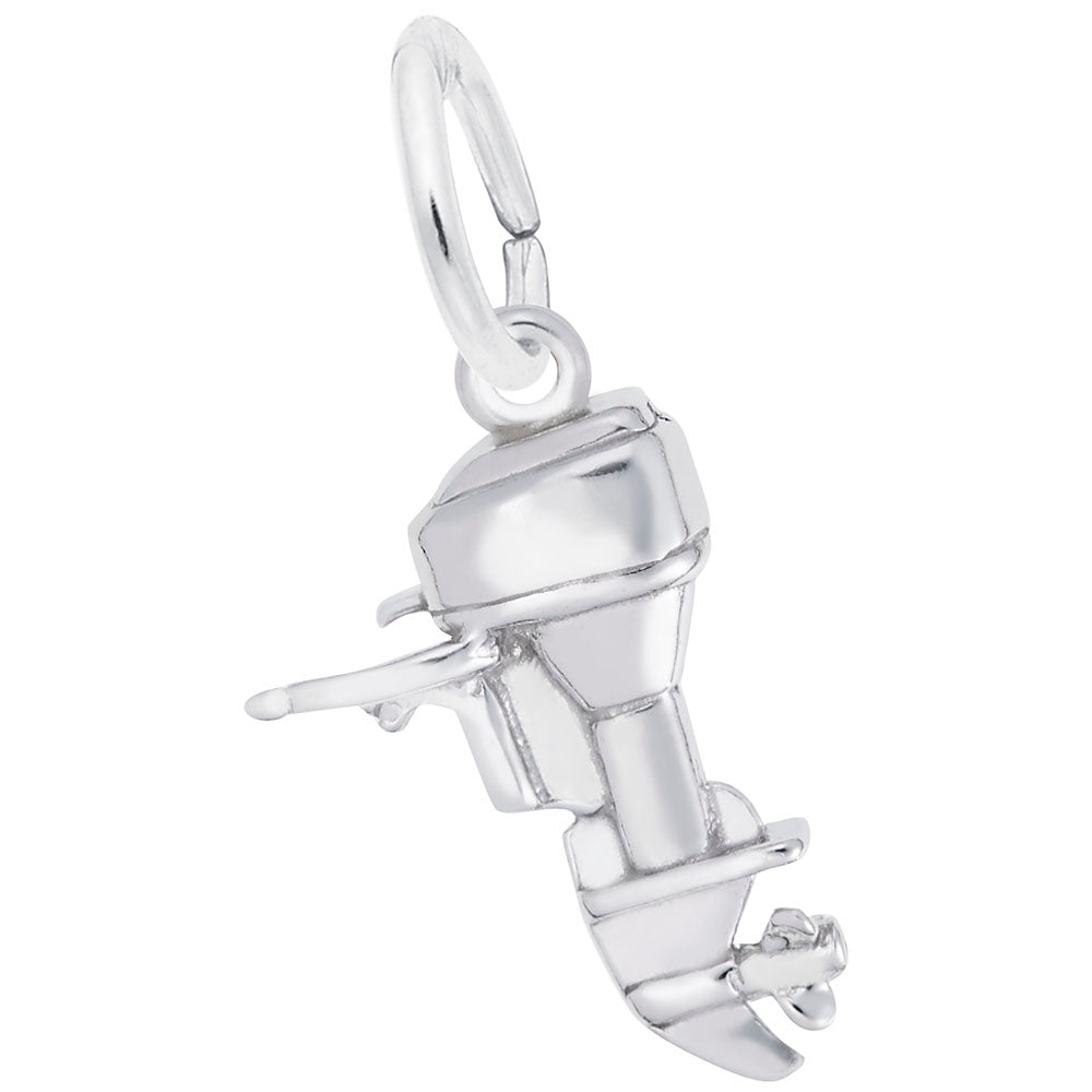 Outboard Boat Motor Charm - Nautical Jewelry for Sea Lovers 3883