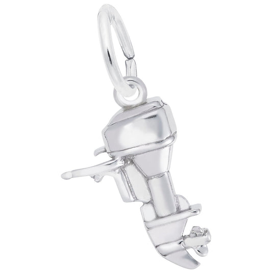 Outboard Boat Motor Charm - Nautical Jewelry for Sea Lovers 3883