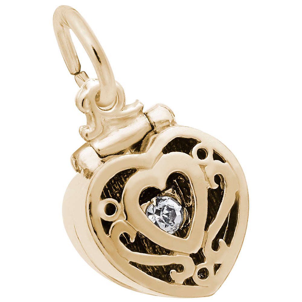 Heart Engagement Ring Box Charm for Wedding Keepsakes & Gifts 3887